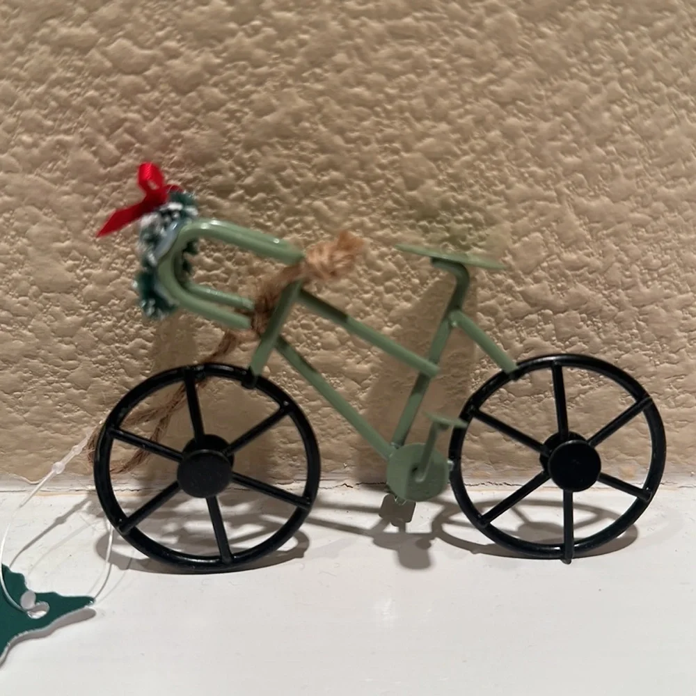 Target 6 ornaments rustic farmhouse ski lift mailbox sled santa letter bike snow